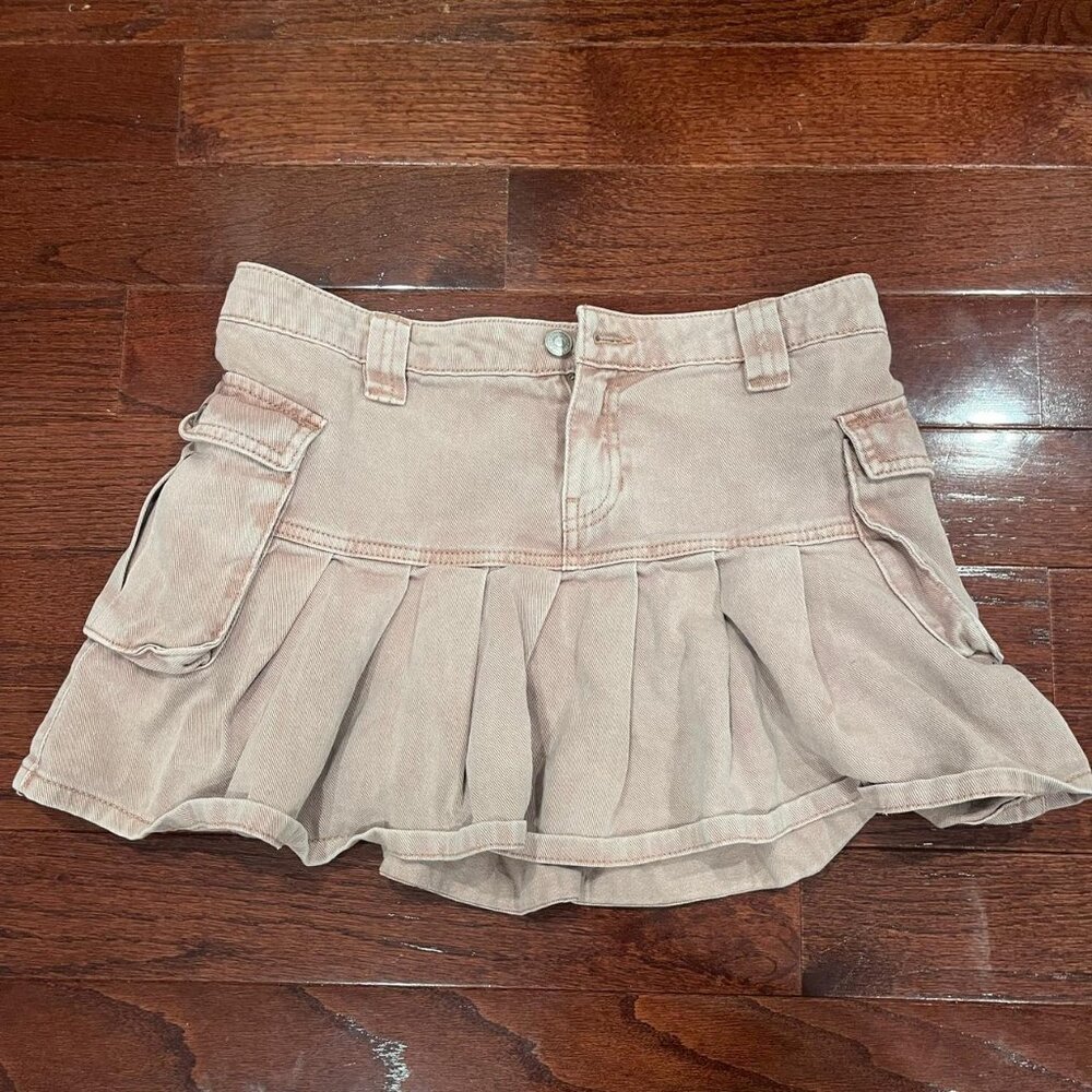 Forever 21 Women's Brown and Tan Skirt